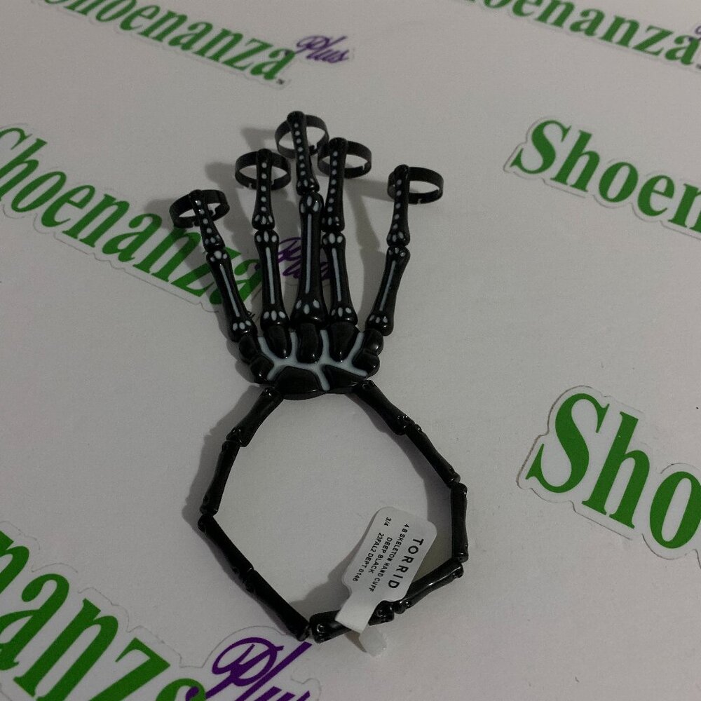 Torrid Hand Cuff Glow In The Dark Skeleton Jewelry Halloween Costume Cosplay